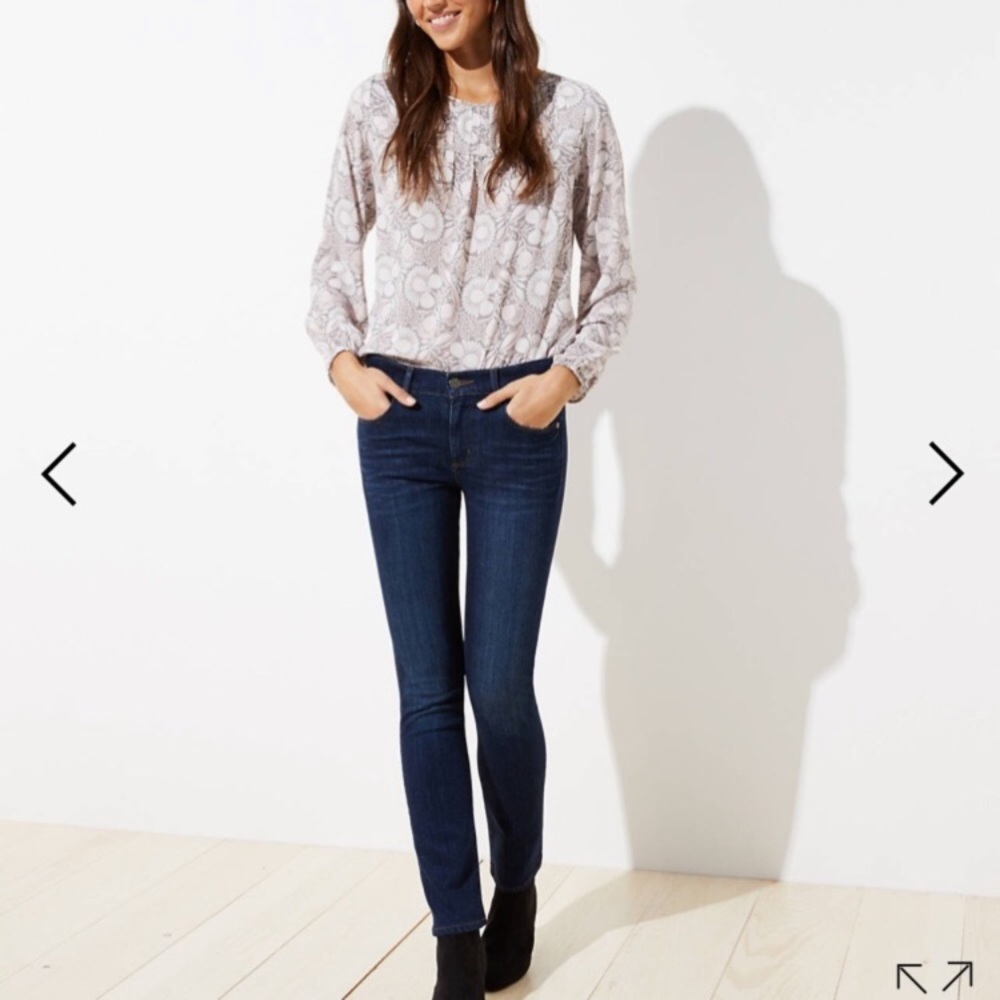 Loft Modern Straight Jeans / size 27‎